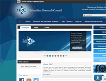 Tablet Screenshot of mrc.org.mu