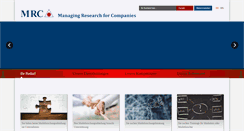 Desktop Screenshot of mrc.de