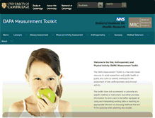 Tablet Screenshot of dapa-toolkit.mrc.ac.uk